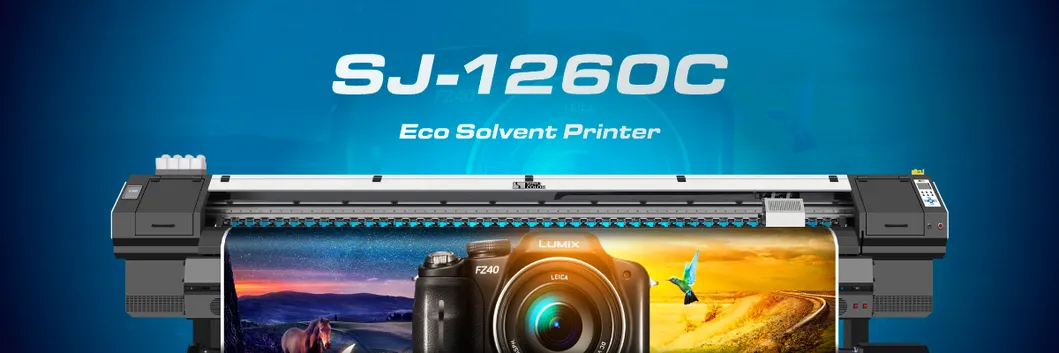 10FT Grand Format Eco Solvent Inkjet Banner Printer F1080 Dx5 I3200 Available with High Speed for Vinyl Sticker Billboard Tarpaulin for Outdoor and Indoor Sign