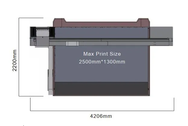 8 Color Glass Printing Machine with Ricoh Gen5 Gen6 Printheads