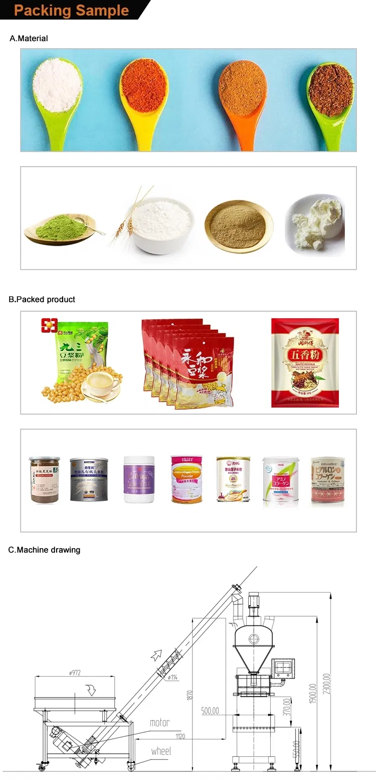 DJ-1b3+50W Semi Automatic 5kg10kg Detergent Wheat Flour Powder Filling Packing Packaging Machine