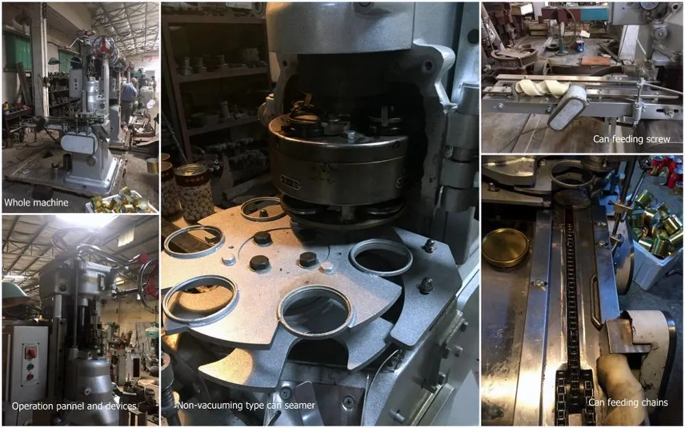 Easier Cleaning Automatic Round Shaped Vacuum Granule Can Sealing Machine