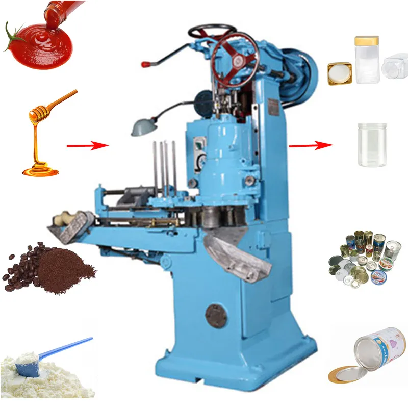 Easier Cleaning Automatic Round Shaped Vacuum Granule Can Sealing Machine