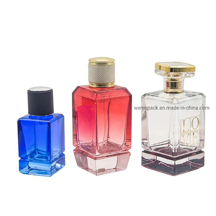 Empty Glass Perfume Bottle Bouteille Parfum 100ml 3oz Personalised French Perfume Packaging Mist Spray Bottle