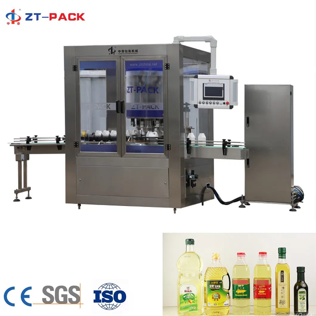Full Automatic Rotary Press Plastic Bottle Sunflower Oil Capping Machine Packing Machine