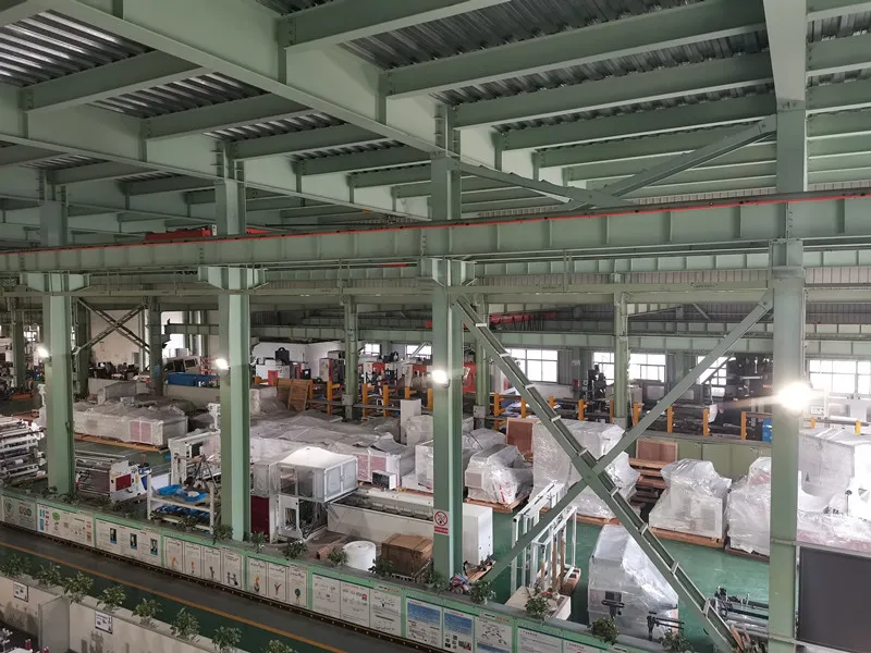 Fully Automatic Film Folding and Rewinding Machine with Hot Slitting and Gusset Device