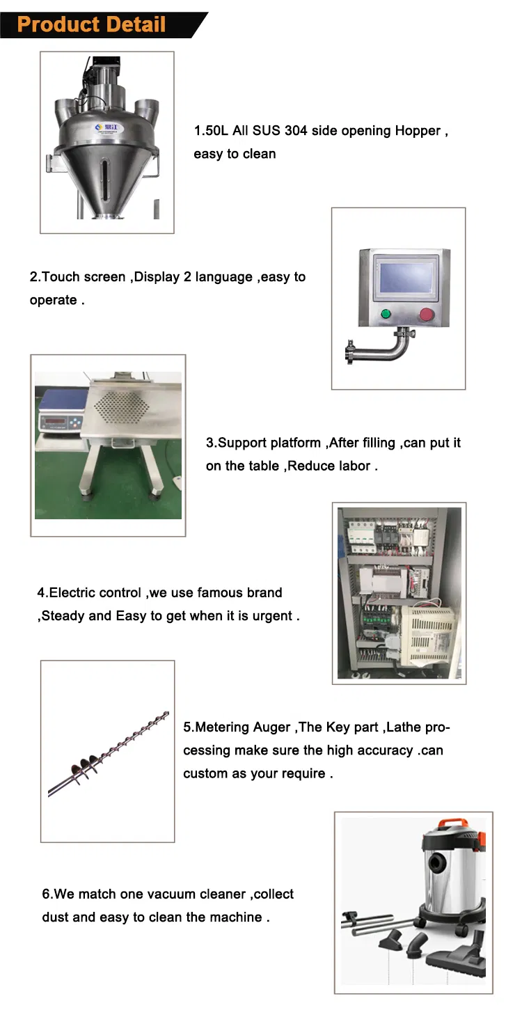 Hot Sale Shanghai Factory Supply Semi Automatic Dry Milk Powder Filling Packing Machine