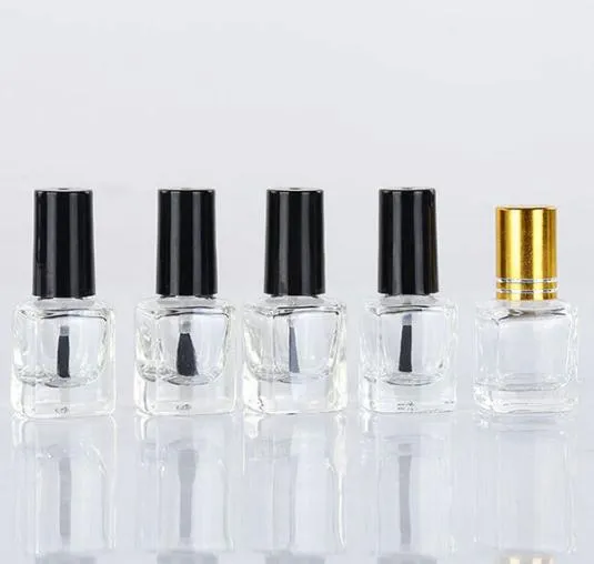 Nail Polish Glass Nail Polish Oil Glass Bottle Packaging with Brush Cap