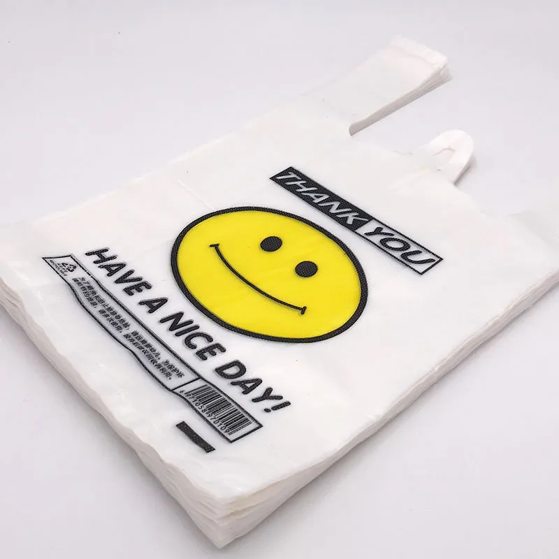 Two Lines Servo Motor Control Hot Cutting PLC Computer Control Biodegradable Packing T-Shirt Supermarket HDPE LDPE Bag Making Machine