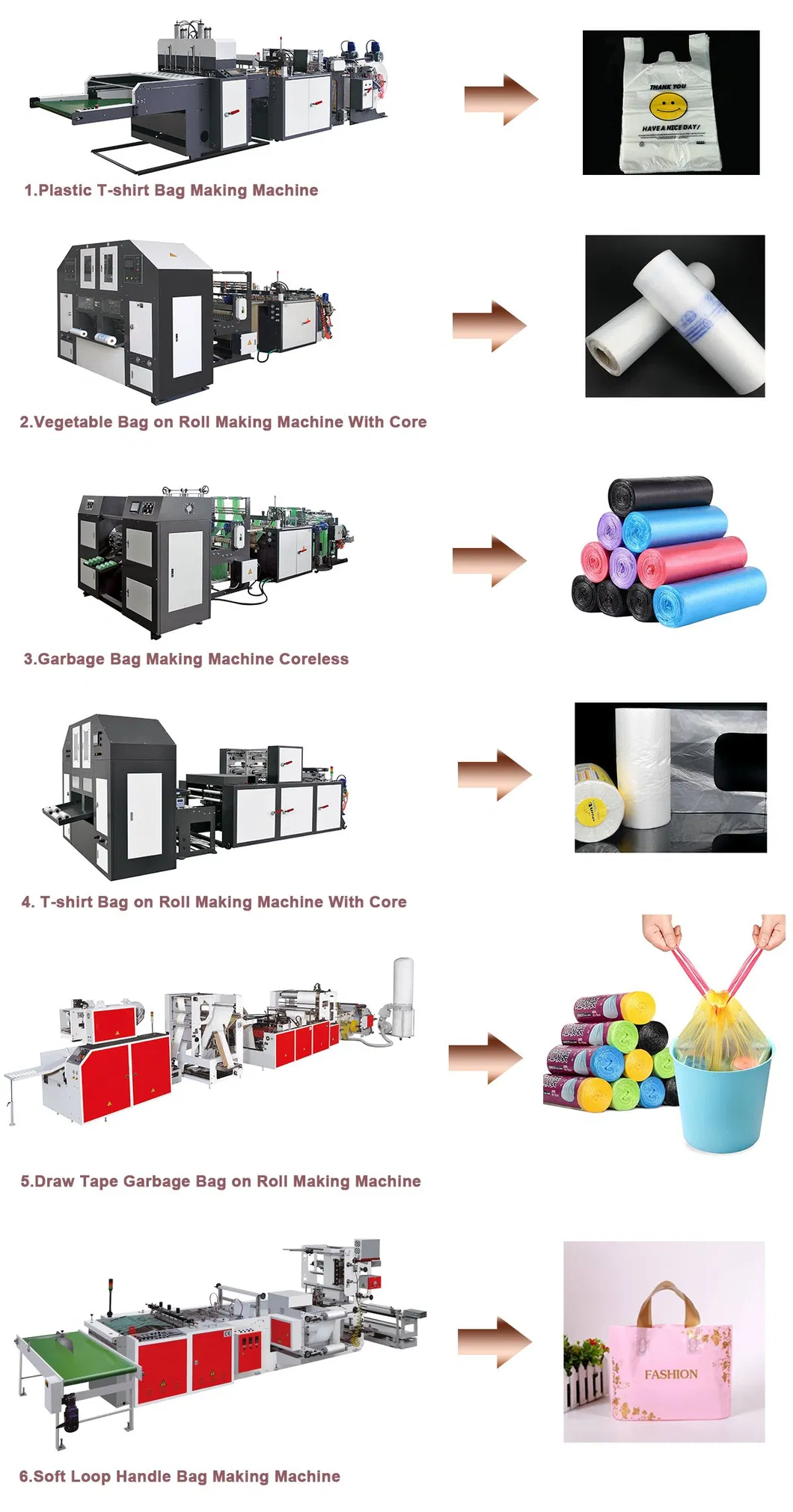 Two Lines Servo Motor Control Hot Cutting PLC Computer Control Biodegradable Packing T-Shirt Supermarket HDPE LDPE Bag Making Machine