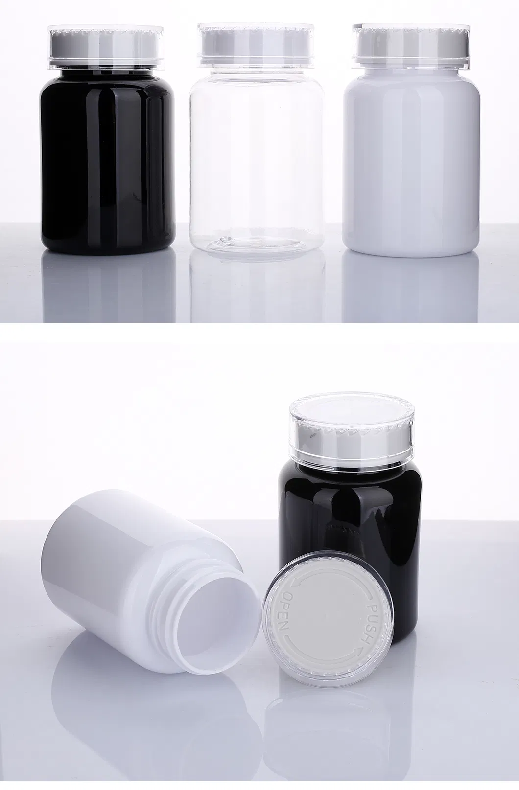 Wholesale Quality Customized 190ml Empty Plastic Capsule Medicine Bottles