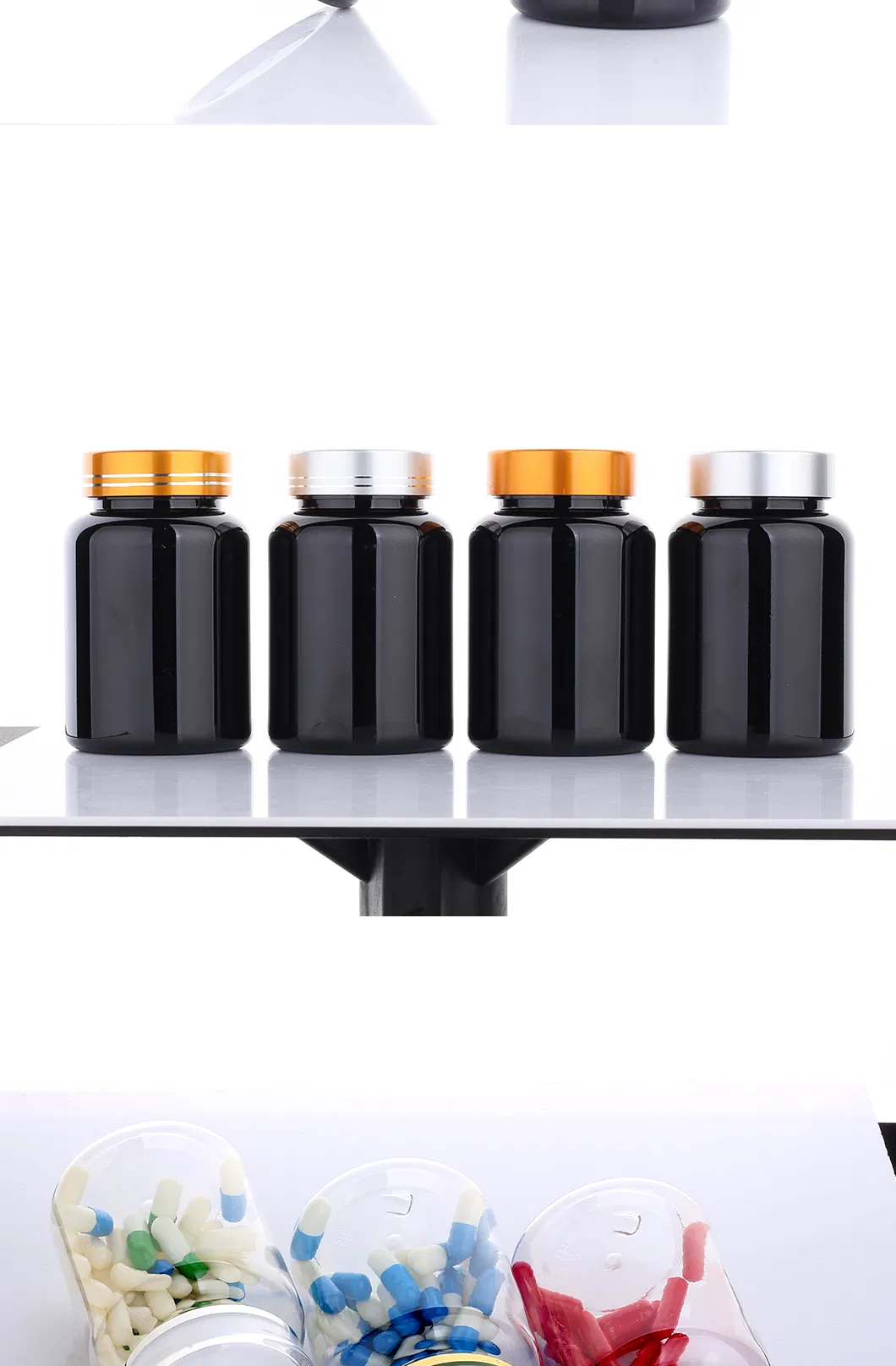 Wholesale Quality Customized 190ml Empty Plastic Capsule Medicine Bottles