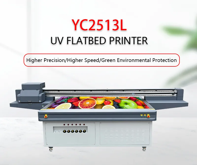 Yc2513L Ntek UV Flatbed Printer Printing Machine Print on PVC Expansion Board with Gen6 Print Head